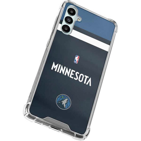 NBA Minnesota Timberwolves Jersey Galaxy A15 5G Clear Case